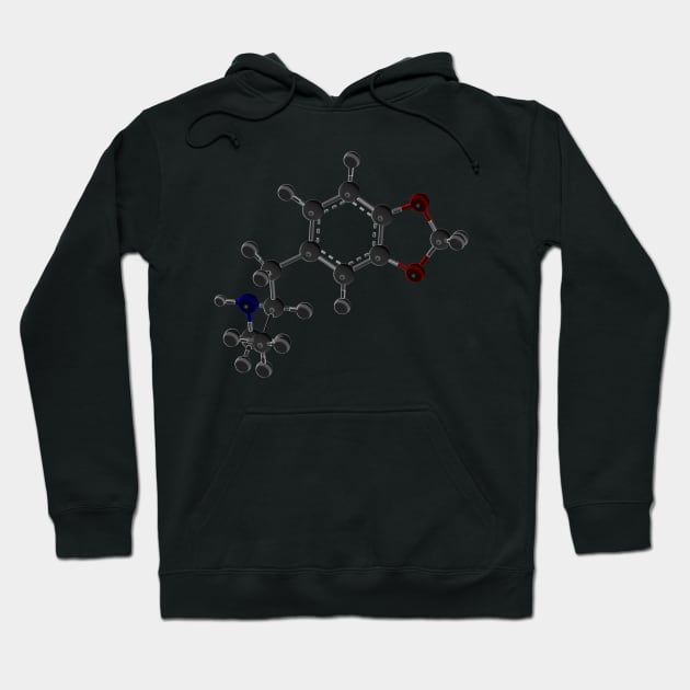 Ecstasy Molecule Hoodie by ChemECool